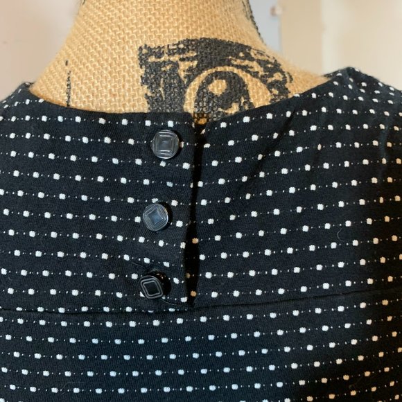 Maeve Black/White Dot Dress - Picture 5 of 7